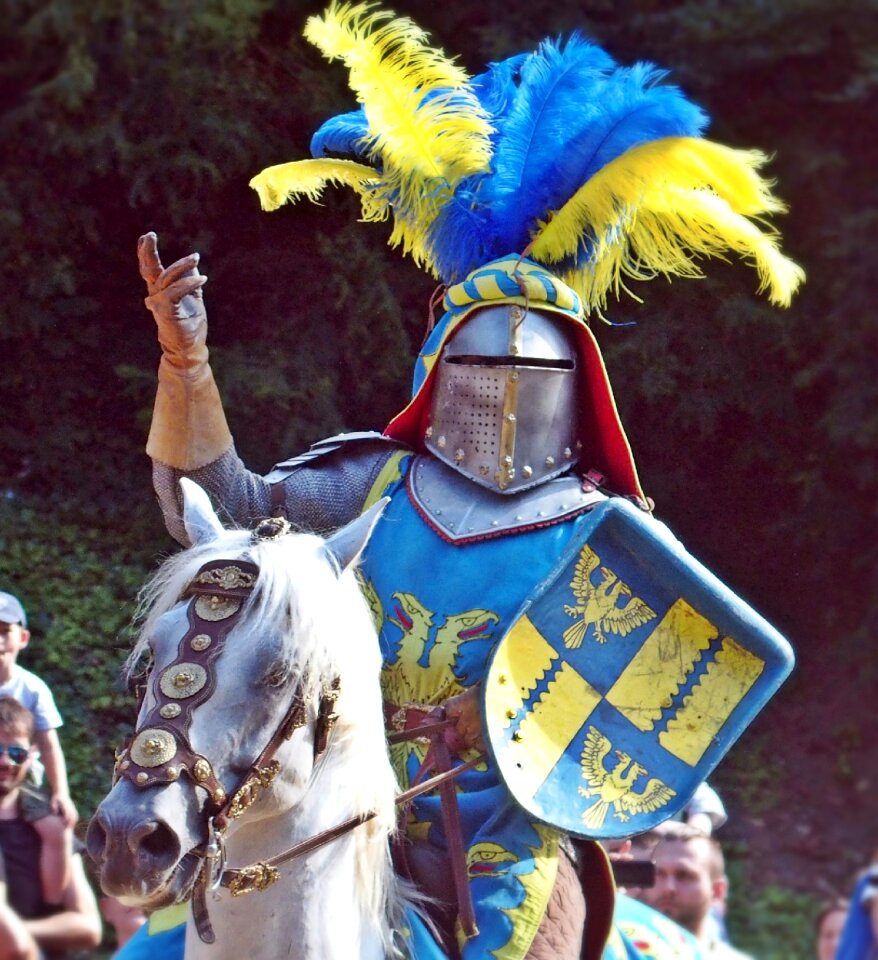 Knights joust armor horses