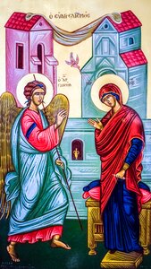 Icon painting byzantine style photo