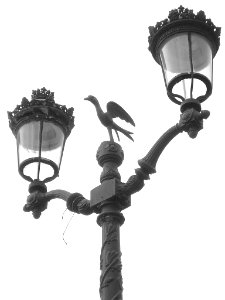 Burgos - Farola en el Puente de San Pablo