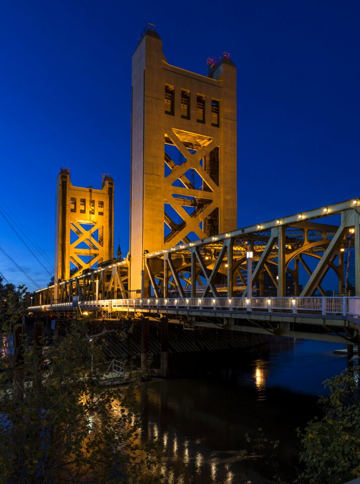 Bridge river blue photo