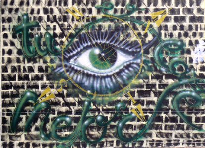 Burgos - Graffiti de ojo photo