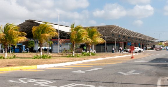 Bus station in Juan Griego