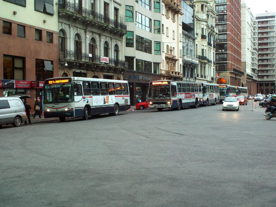 Buses at Plaza Independencia