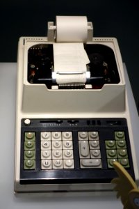 Busicom calculator - National Museum of Nature and Science, Tokyo - DSC07322