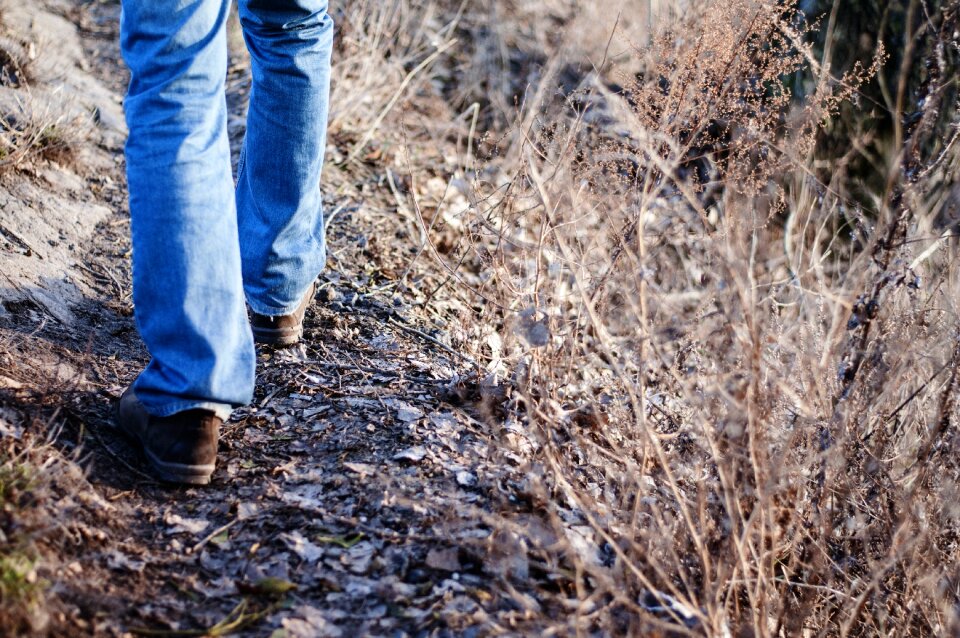 Jeans walking shoes walking boots