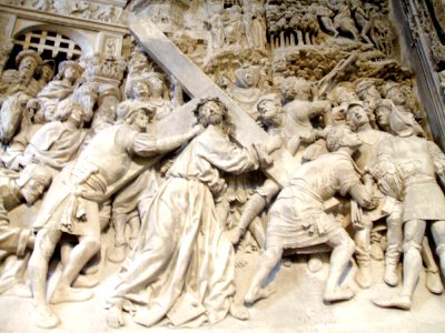 Burgos - Catedral 133 - Relieves del trasaltar