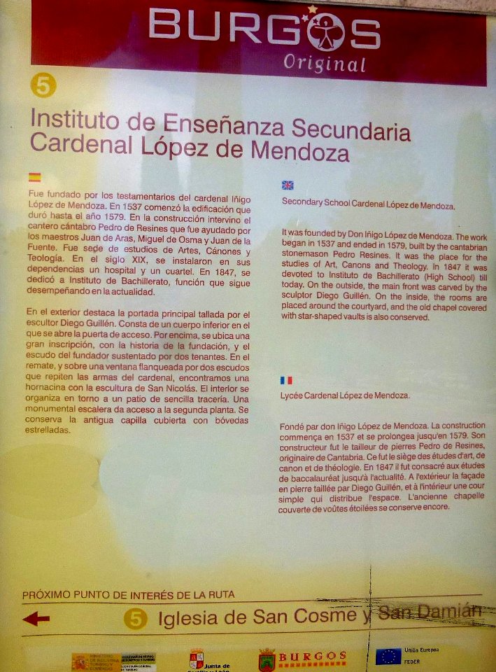 Burgos - Colegio de San Nicolás (IES Cardenal López de Mendoza) 1