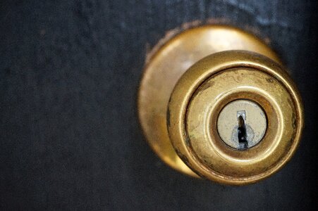 Key hole key front door photo