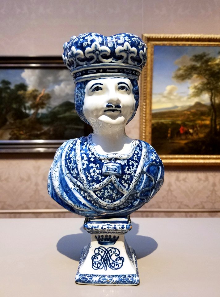 Bust of Peter the Great, possibly made by Jan Decker, Netherlands, c. 1699, tin-glazed earthenware - Museum of Fine Arts, Boston - 20180922 152037