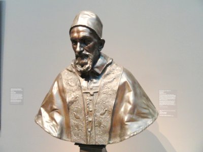 Bust of Innocent X by Alessandro Algardi, 1647-1648, bronze - Cleveland Museum of Art - DSC08802