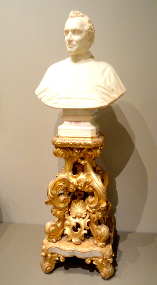 Bust of Giacomo Cardinal Antonelli, 1859, by Auguste-Jean-Baptiste Clesinger, France, marble - Art Institute of Chicago - DSC09871