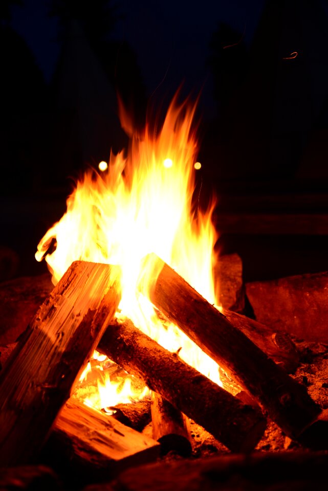 Hot burn flame