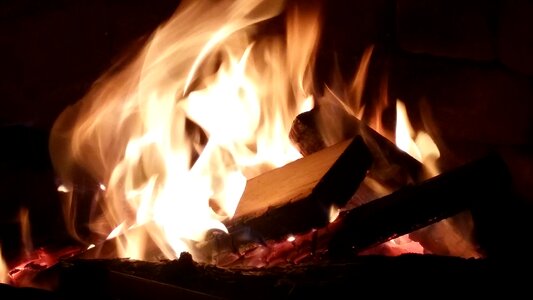 Bonfire firepit black fire