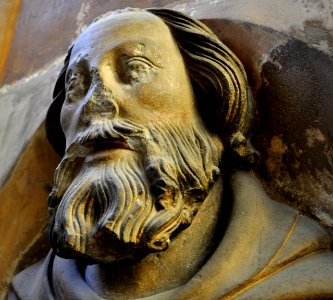 Busta Matyáš z Arrasu detail