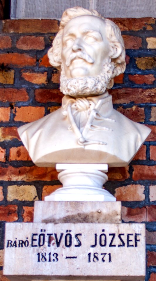 Bust of József Eötvös in the Szeged Pantheon