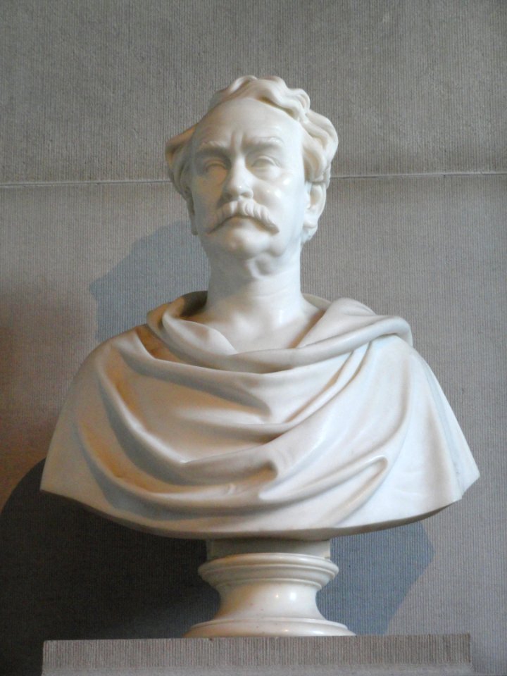 Bust of William Wilson Corcoran by William H. Rinehart, c. 1874 - Corcoran Gallery of Art - DSC01418