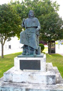 Burgos - Carretera de Logroño (Camino de Santiago), homenaje al Peregrino 1