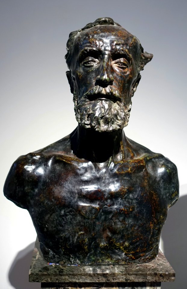 Bust of the sculptor Dalou, by Auguste Rodin, 1883 - Galleria nazionale d'arte moderna - Rome, Italy - DSC05420