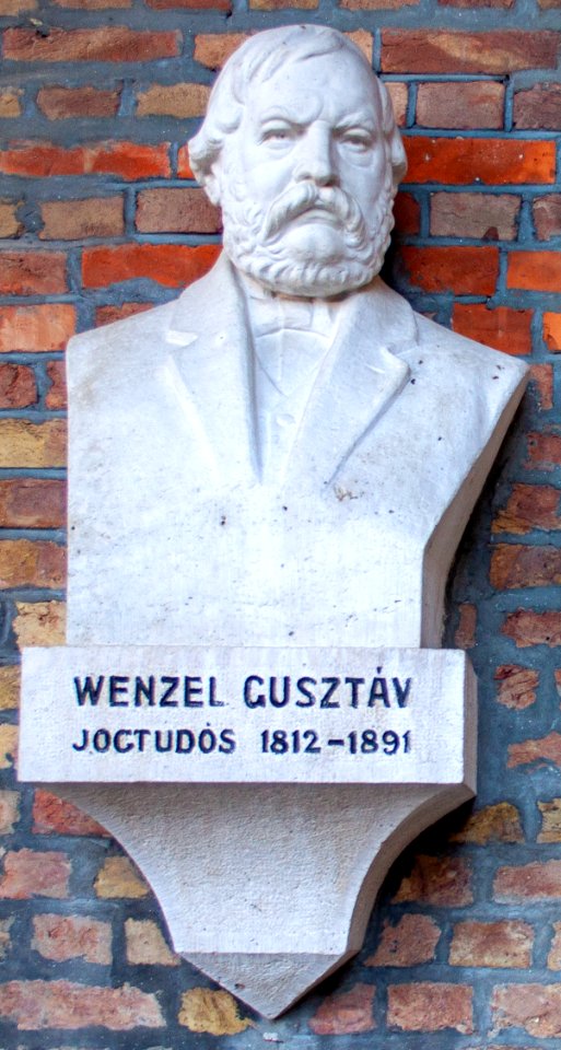 Bust of Gusztáv Wenzel in the Szeged Pantheon