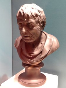 Bust of Seneca, c. 1775, Wedgwood and Bentley Pottery, Burslem, black basalt - Art Institute of Chicago - DSC09831 photo