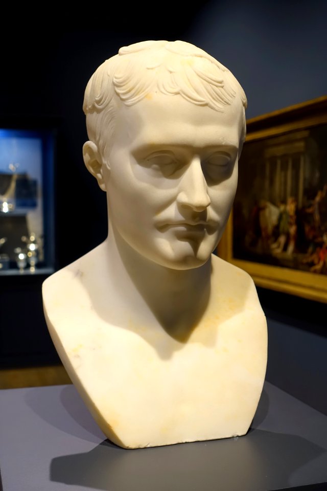 Bust of Napoleon I, after Antoine-Denis Chaudet, early 1800s, marble - Montreal Museum of Fine Arts - Montreal, Canada - DSC08641