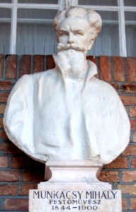 Bust of Mihály Munkácsy in the Szeged Pantheon