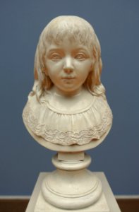 Bust of Julie Mölter by Johann Gottfried Schadow, Berlin, 1792, plaster with enamel - Bode-Museum - DSC02876