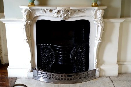 Bust Parlour fireplace - Shugborough Hall - Staffordshire, England - DSC00289
