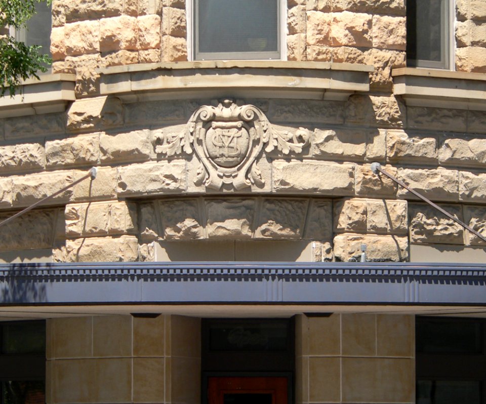 Burr Block (Lincoln, NE) SW corner detail 1