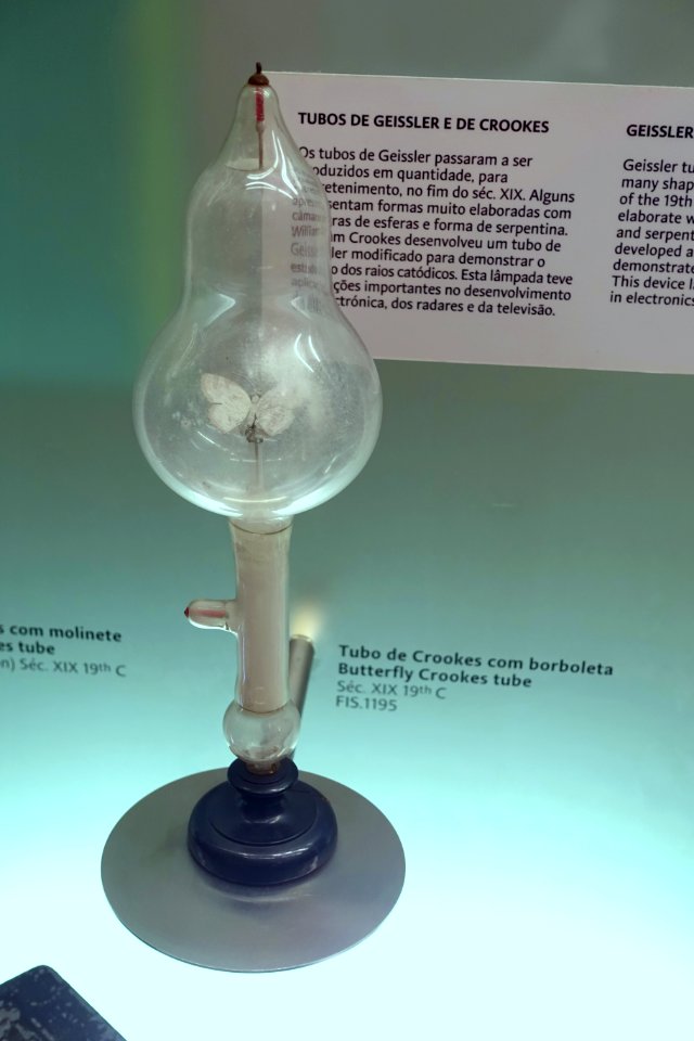 Butterfly Crookes tube, 1800s - Museu da Ciência da Universidade de Coimbra - University of Coimbra - Coimbra, Portugal - DSC09088