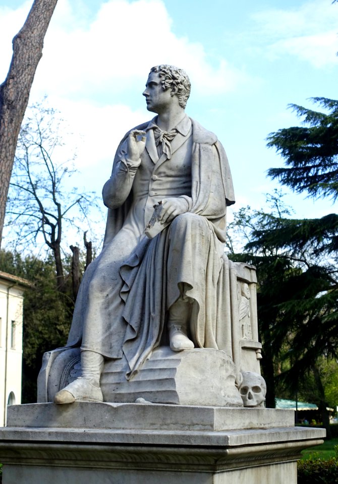 Byron by Bertel Thorvaldsen (copy) - Villa Borghese - Rome, Italy - DSC04550