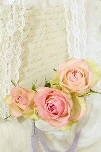 Vintage wedding love letter photo