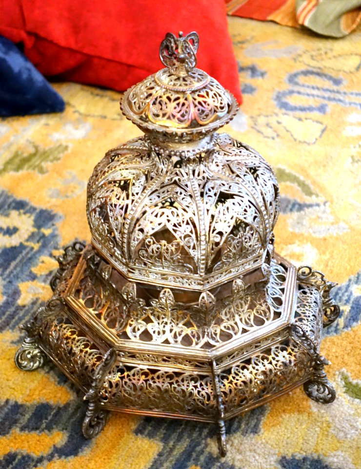 Burner, Peru, 17th century AD, silver - Museo Nacional de Artes Decorativas - Madrid, Spain - DSC07933