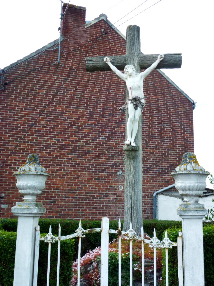 Busnes (Pas-de-Calais) calvaire, rue de la Flandrie