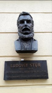 Bust and plaque Ľudovít Štúr photo