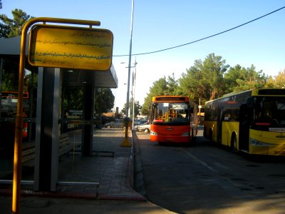 Buss and Bus stop - Khayyam - Nishapur 4