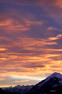 Evening sky abendstimmung bernese oberland