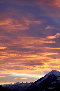 Evening sky abendstimmung bernese oberland photo