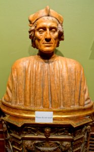 Bust of a Man, probably Francesco Guicciardini, Italian, probably Florentine, c. 1500, terracotta with traces of paint - John and Mable Ringling Museum of Art - Sarasota, FL - DSC00589
