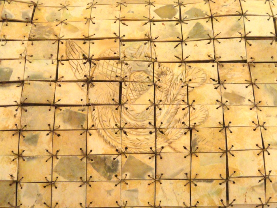 Burial suit, Chinese, Han Dynasty, 206 BC - 220 AD, jade and replaced copper wire - George Walter Vincent Smith Art Museum - DSC03667