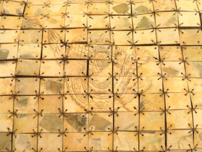 Burial suit, Chinese, Han Dynasty, 206 BC - 220 AD, jade and replaced copper wire - George Walter Vincent Smith Art Museum - DSC03667