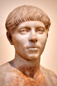 Bust of a youth from the time of Elagabalus, 3rd cent. A.D. (NAM 2350 1-4-2020)