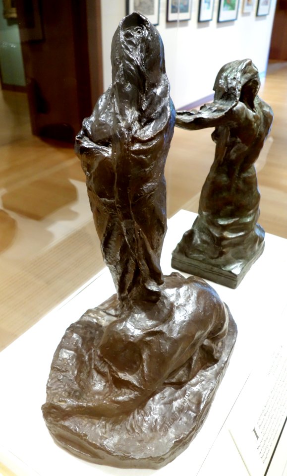 Burial on the Plains by Solon H. Borglum, view 1, modeled 1899, bronze - New Britain Museum of American Art - DSC09050