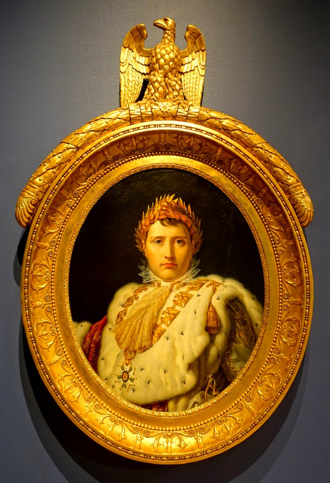 Bust-length portrait of Napoleon I in Coronation Robes, by the workshop of Baron Francois-Pascal-Simon Gerard, c. 1805, oil on canvas - Montreal Museum of Fine Arts - Montreal, Canada - DSC08676