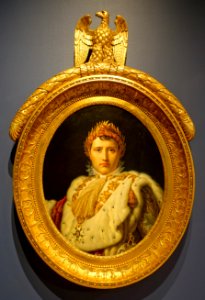 Bust-length portrait of Napoleon I in Coronation Robes, by the workshop of Baron Francois-Pascal-Simon Gerard, c. 1805, oil on canvas - Montreal Museum of Fine Arts - Montreal, Canada - DSC08676