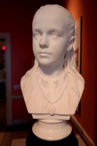 Bust of a Young Girl (Daisy Calverley) by Charles Calverley, 1877 - Albany Institute of History and Art - DSC07951