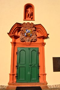 Burgholzhausen, katholische Kirche, Eingangstür