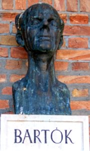 Bust of Béla Bartók in the Szeged Pantheon
