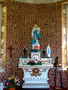 Busnes (Pas-de-Calais) château du Quesnoy, chapelle intérieur