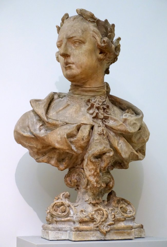 Bust of Emperor Joseph II by Franz Xaver Messerschmidt, Vienna, c. 1765-1770, plaster - Bode-Museum - DSC02931